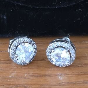 Elegant Silver Stud Earrings